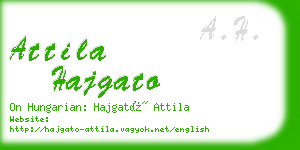 attila hajgato business card